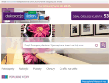 Tablet Screenshot of dekoracjascian.com